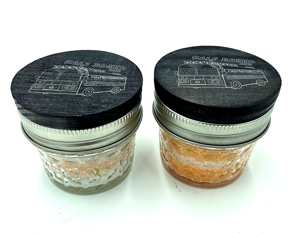 Orange Creamsicle Kush CBD Bath Salt Mason Jar